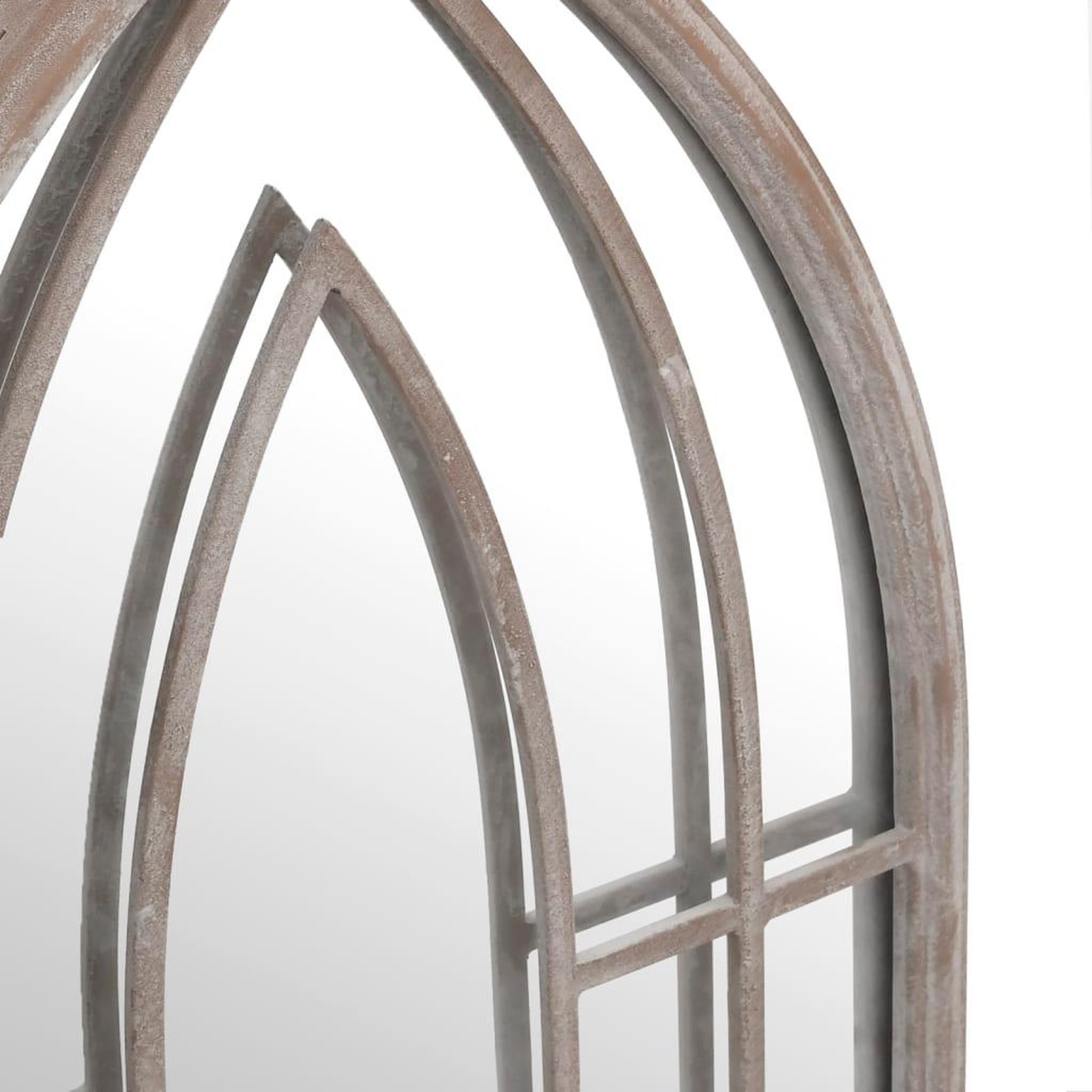 Voir la diapositive 5 : VIDAXL Miroir de jardin Sable 100x45cm Fer pour utilisation exterieure