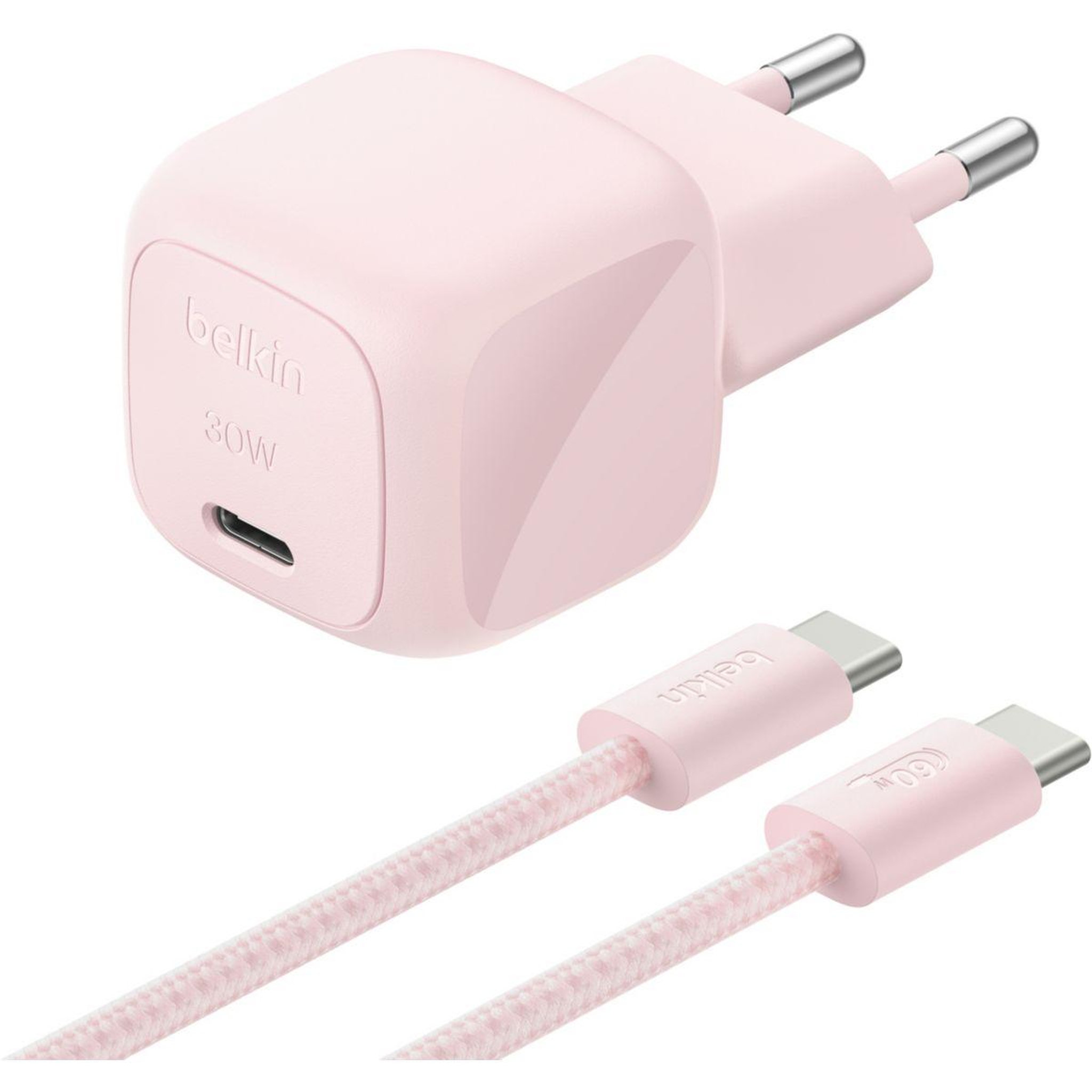 Voir la diapositive 2 : Belkin Chargeur solaire USB-C 30W + cable USB-C 2m Rose