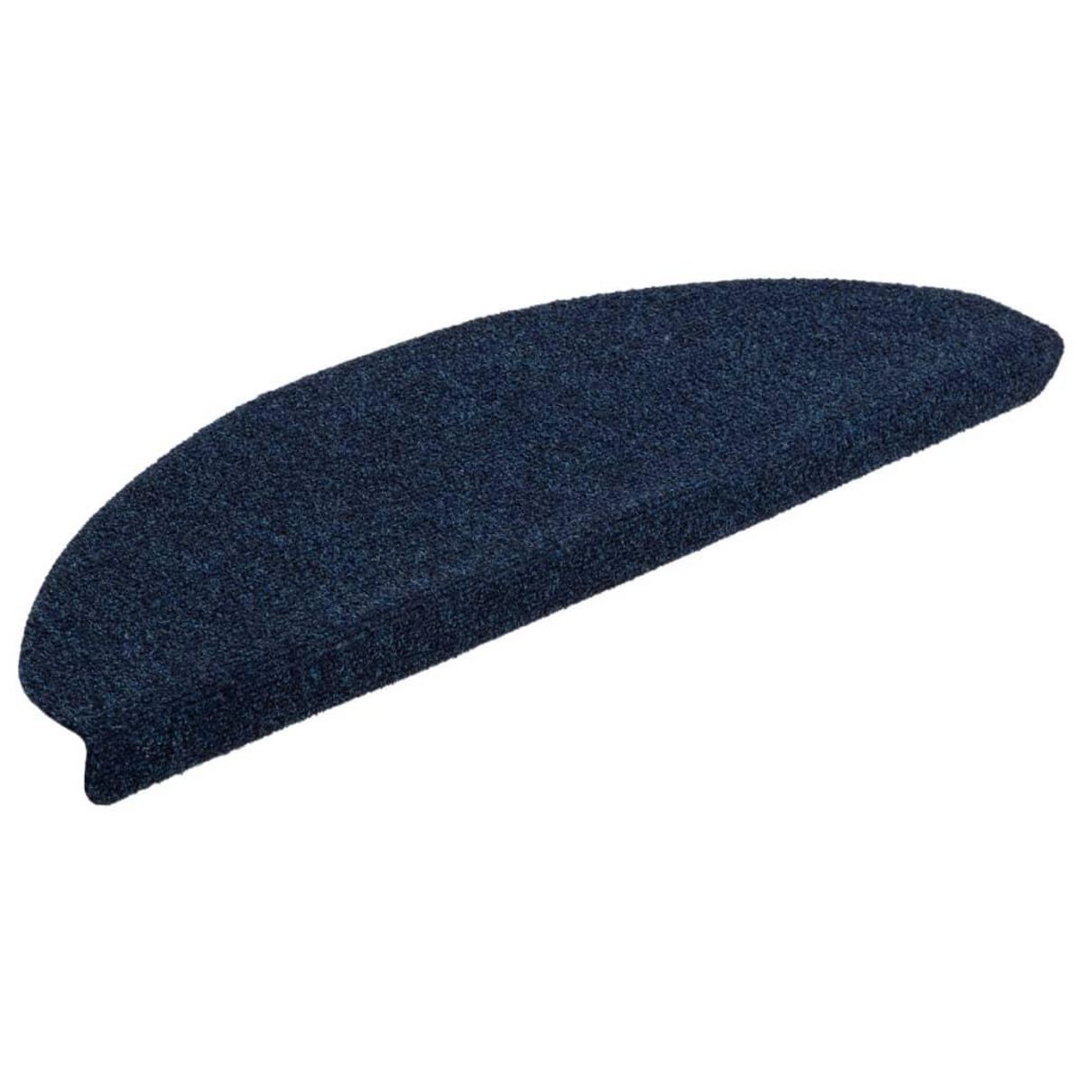 VIDAXL Tapis autoadhesifs de marches 10 pcs Bleu 65x21x4 cm Aiguillete