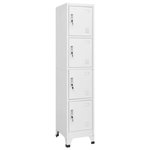 VIDAXL Armoire a casier avec 4 compartiments 38x45x180 cm