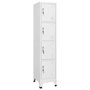 Voir la diapositive 1 : VIDAXL Armoire a casier avec 4 compartiments 38x45x180 cm