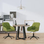 Voir la diapositive 1 : VIDAXL Chaises pivotantes a manger lot de 2 Vert clair Velours