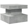 Voir la diapositive 3 : VIDAXL Table basse avec lumieres LED gris beton 50x50x40 cm