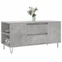 Voir la diapositive 3 : VIDAXL Table basse gris beton 102x44,5x50 cm bois d'ingenierie