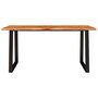 Voir la diapositive 4 : VIDAXL Table a manger 160x80x75 cm bois d'acacia solide a bord vif