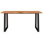 Voir la diapositive 4 : VIDAXL Table a manger 160x80x75 cm bois d'acacia solide a bord vif