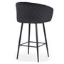 Voir la diapositive 4 : Paris Prix Tabouret de Bar en Velours  Kandi  106cm Noir