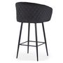 Voir la diapositive 4 : Paris Prix Tabouret de Bar en Velours  Kandi  106cm Noir
