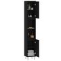 Voir la diapositive 4 : VIDAXL Armoire de salle de bain noir 30x30x190 cm bois d'ingenierie