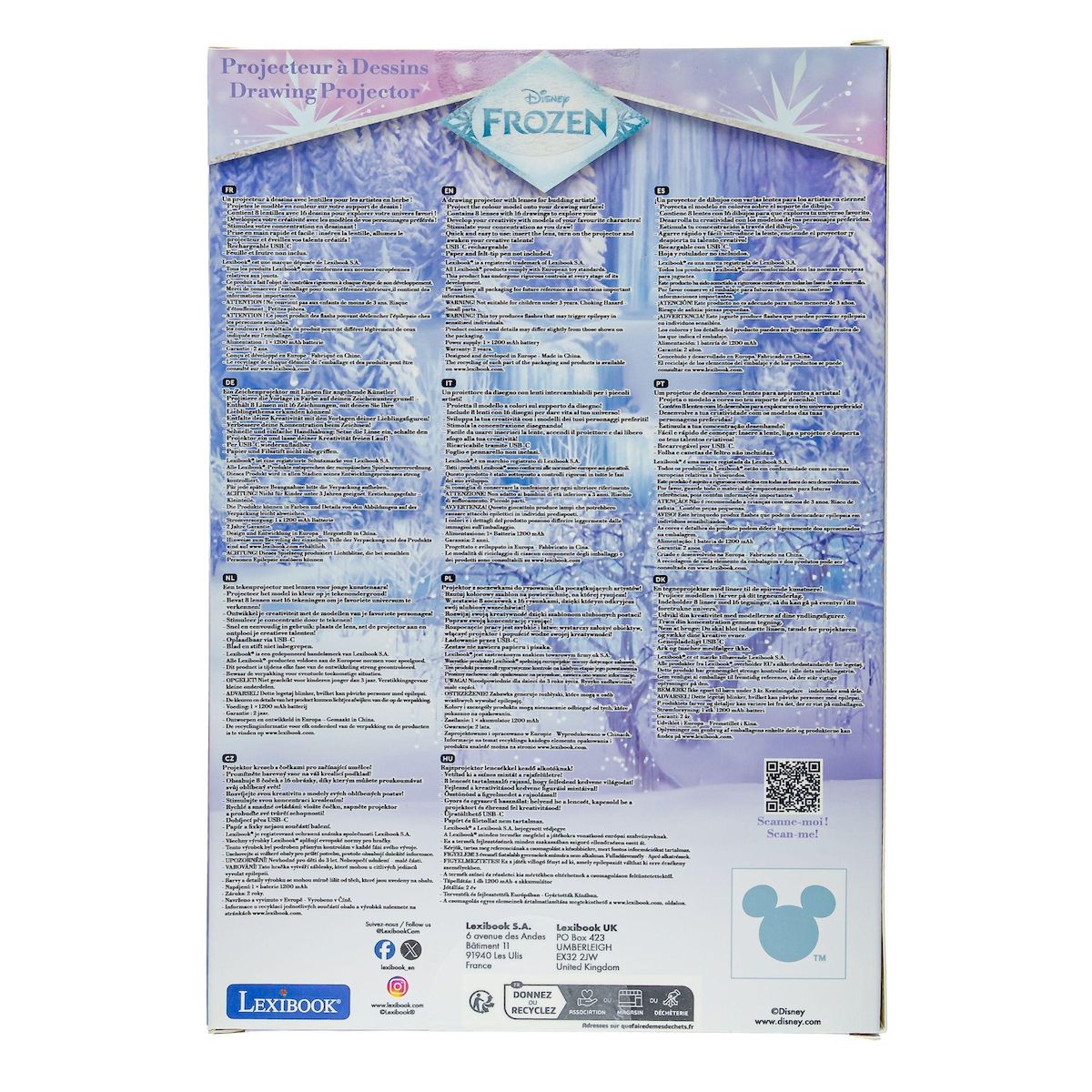 Lexibook La Reine des neiges Projecteur à dessins