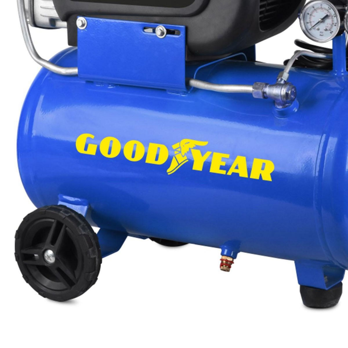 GOODYEAR Compresseur d'air Silencieux 24 Litres 8 bar 2CV 1.5KW 115 PSI GOODYEAR