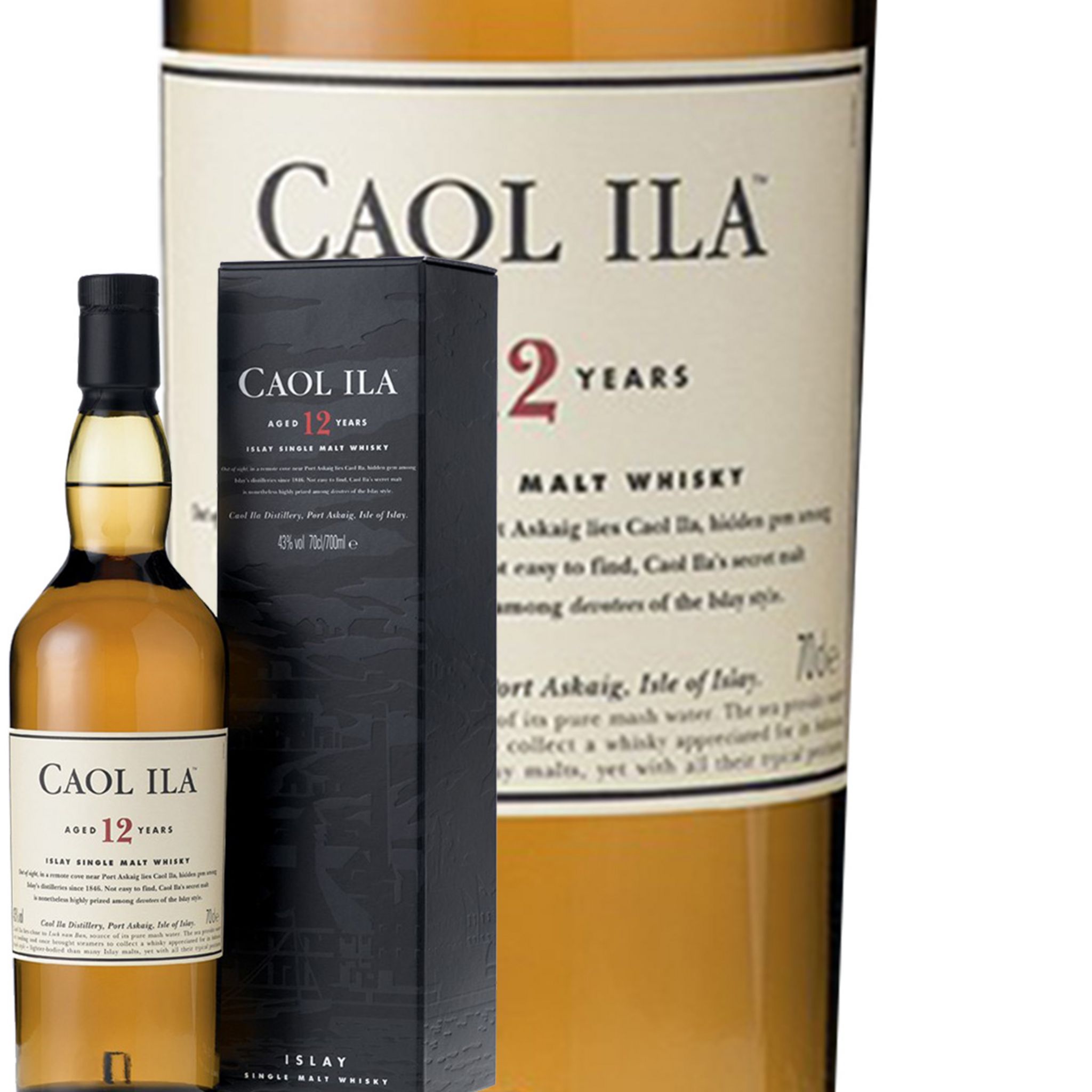 Caol Ila Whisky Caol Ila 12 ans 70cl étui pas