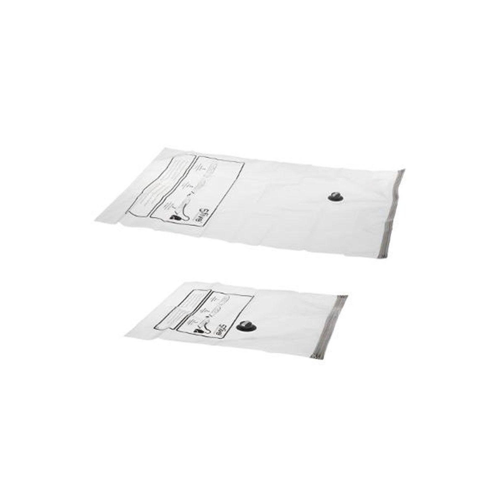 FIVE Lot de 2 sacs de rangement  air flat  120cm blanc
