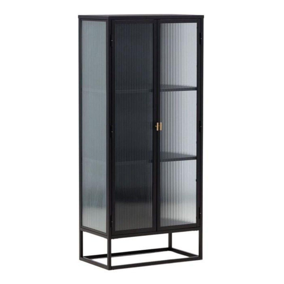 Paris Prix Vitrine 2 Portes Design  Garis  160cm Noir
