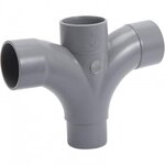 GIRPI Pied-de-biche 87°30 double en pvc à coller, femelle / mâle, D.40