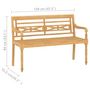 Voir la diapositive 6 : VIDAXL Salon de jardin 4 pcs avec coussins Bois de teck solide