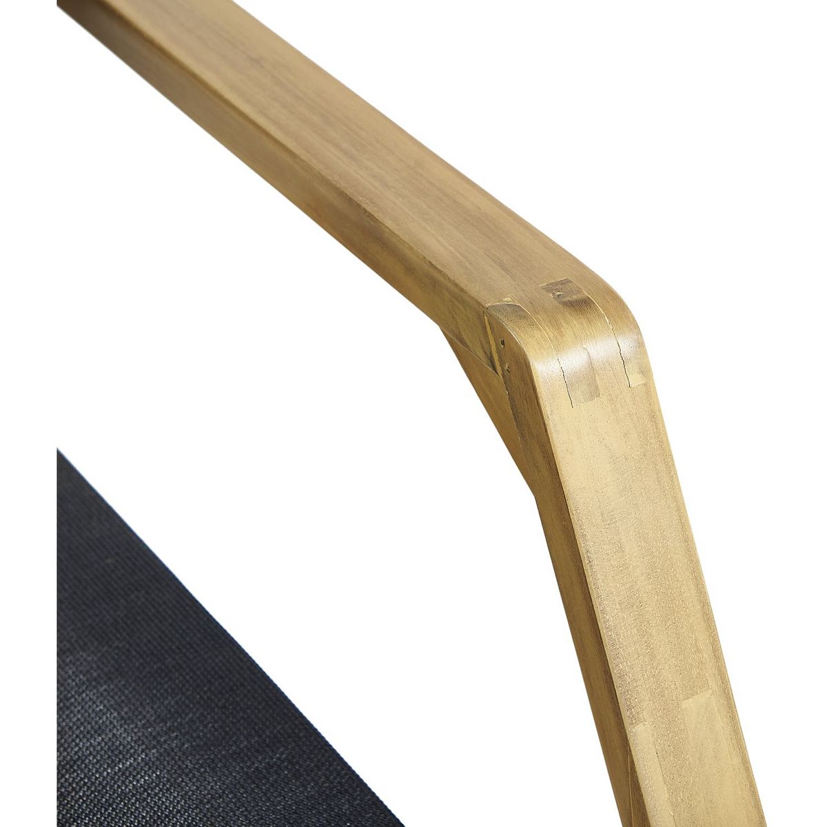 GARDENSTAR Fauteuil de jardin en bois d'accacia et textilène