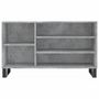 Voir la diapositive 4 : VIDAXL Armoire a chaussures Gris beton 102x36x60 cm Bois d'ingenierie