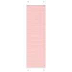 VIDAXL Store plisse rose 55x200 cm largeur du tissu 54,4 cm polyester