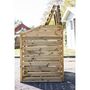 Voir la diapositive 5 : Cache-poubelle - Bois traité autoclave - 150x90x120cm - SKAGEN
