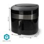 Voir la diapositive 4 : NEDIS Friteuse à air chaud smart life - wi-fi - noir - kaaf180bkw