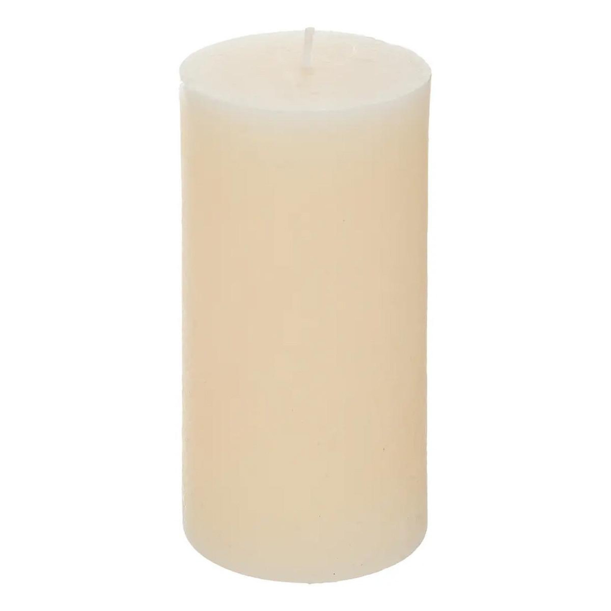 ATMOSPHERA Bougie cylindrique  rustic  14cm ivoire