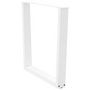 Voir la diapositive 4 : VIDAXL Pieds de table a manger forme de V 3 pcs blanc 80x(72-73,3) cm