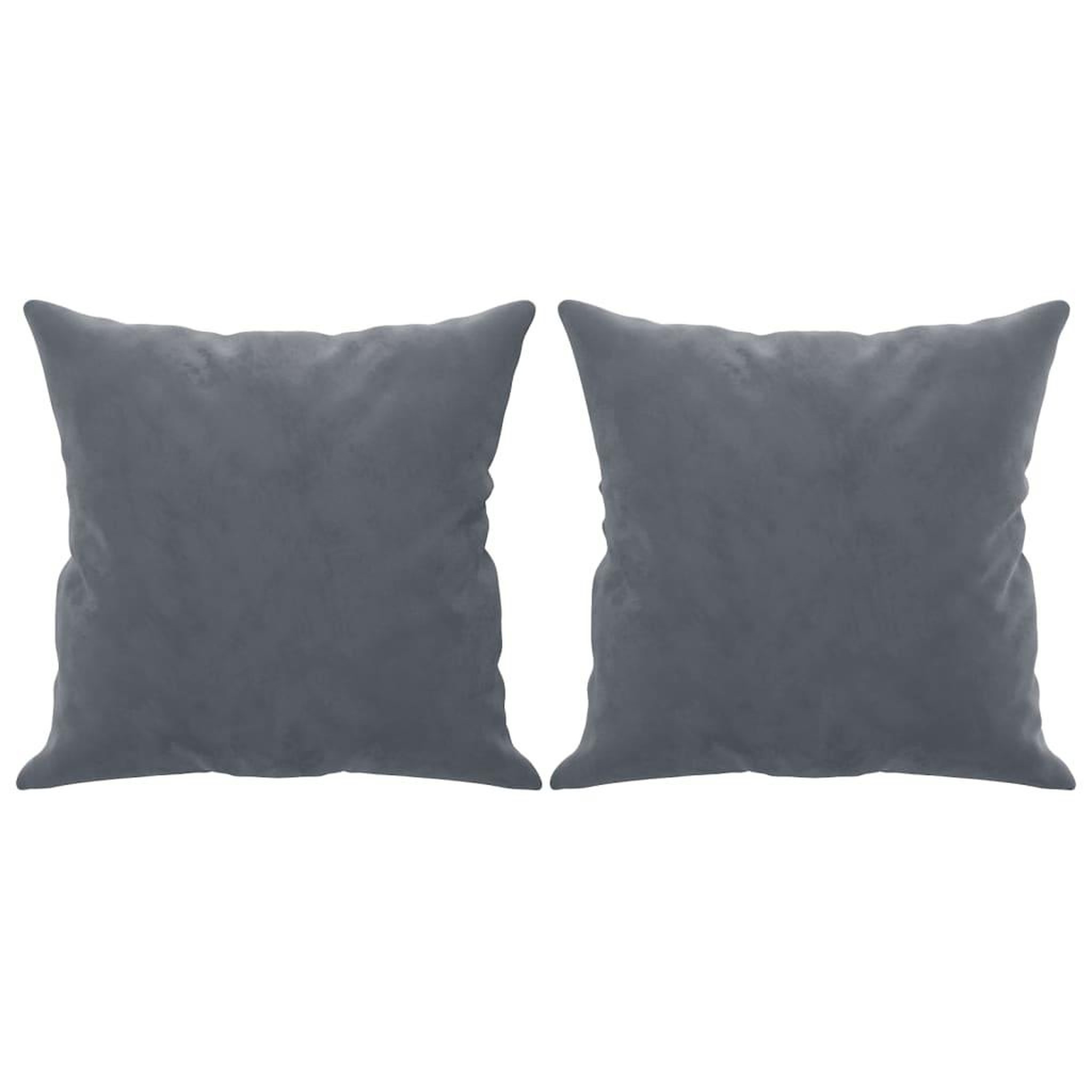 Voir la diapositive 5 : VIDAXL Canape 2 places avec oreillers gris fonce 120 cm velours