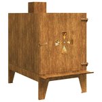 VIDAXL Rechaud de camping 35x50x60 cm acier corten