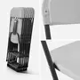 Alice's Garden Chaises de réception pliantes – Fiesta – 6 chaises d'appoint en plastique et métal