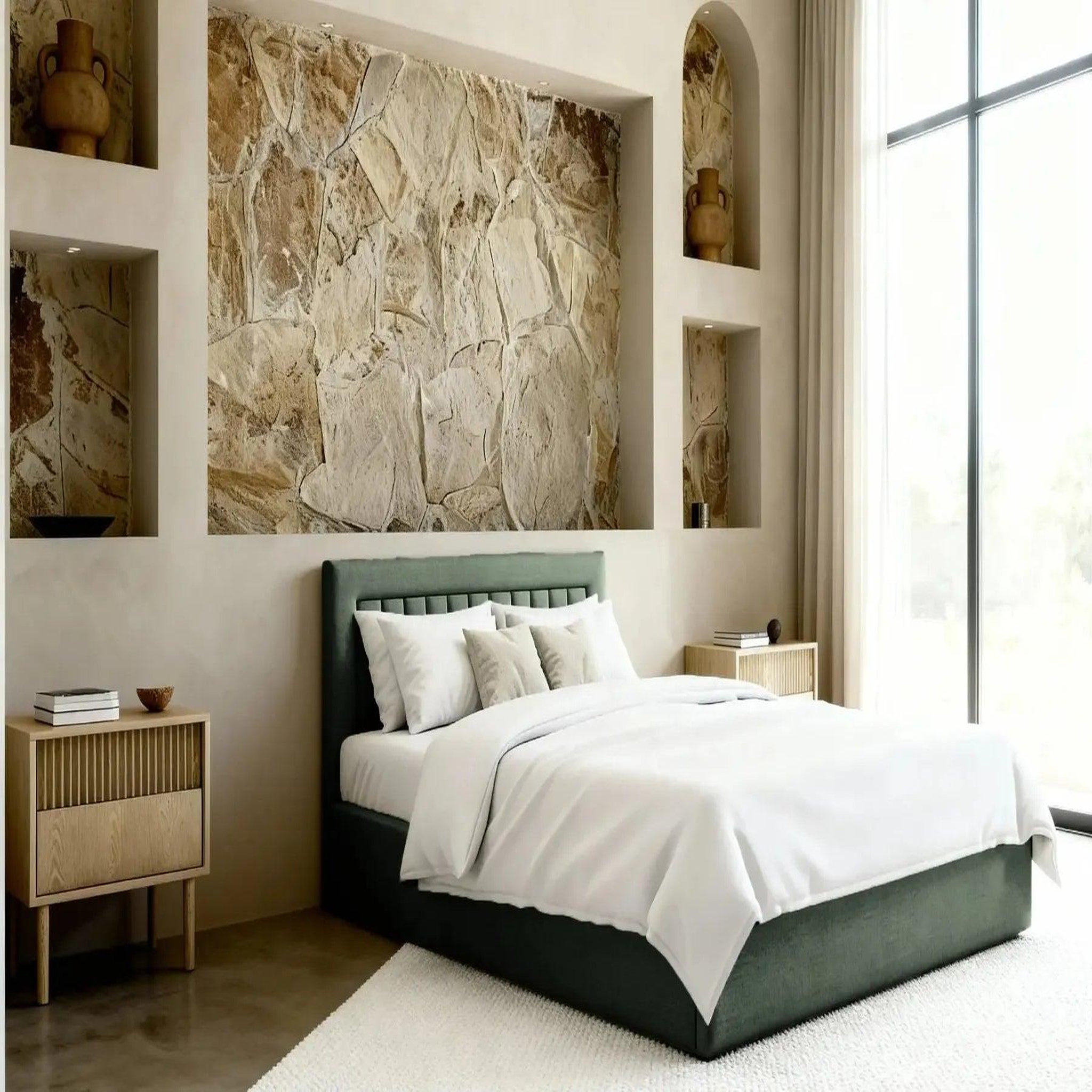Voir la diapositive 5 : CASANOVA PARIS Camille - lit coffre tissu velours
