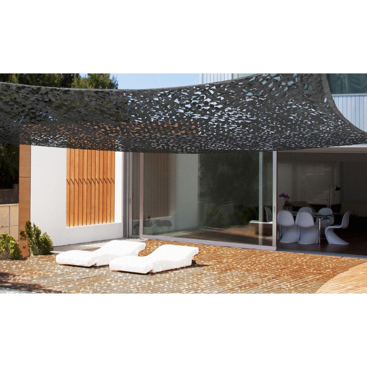 Inkazen Voile d'ombrage anthracite clair 3x4m