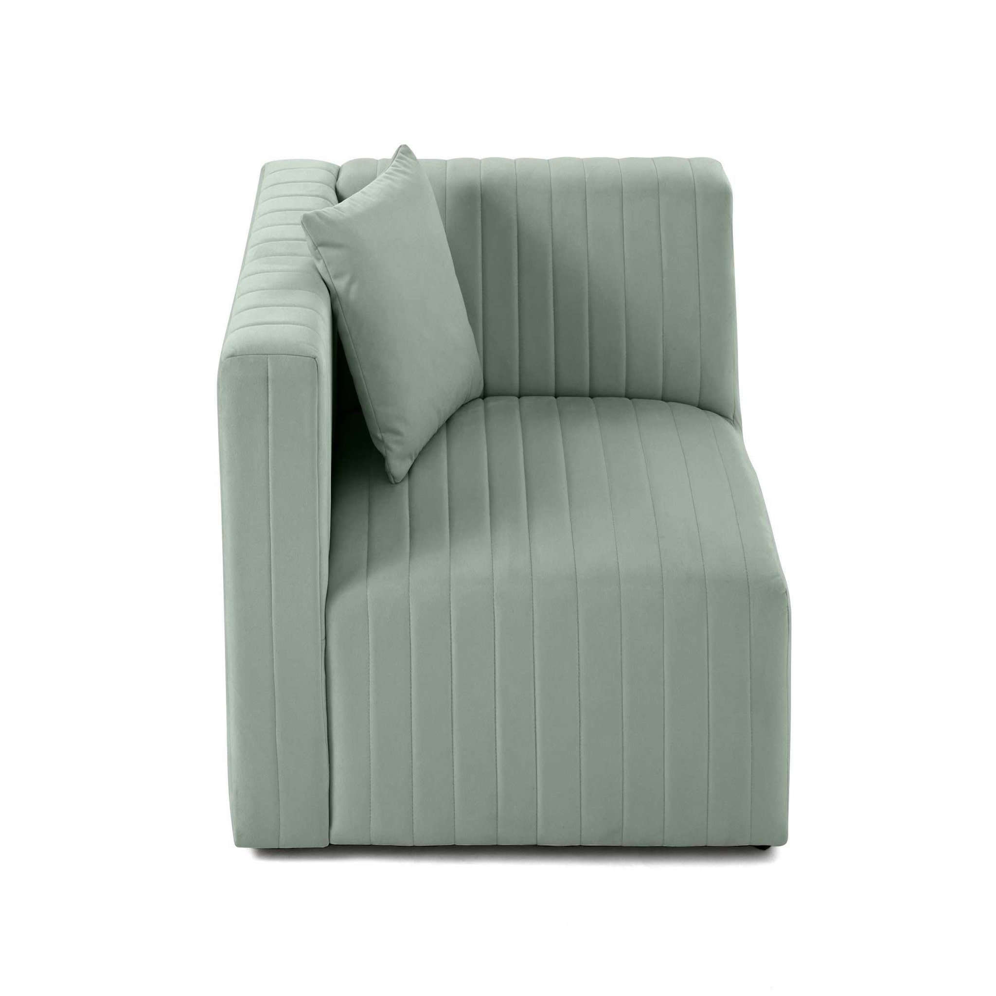 Voir la diapositive 6 : LISA DESIGN Nova - module d'assise gauche - en velours