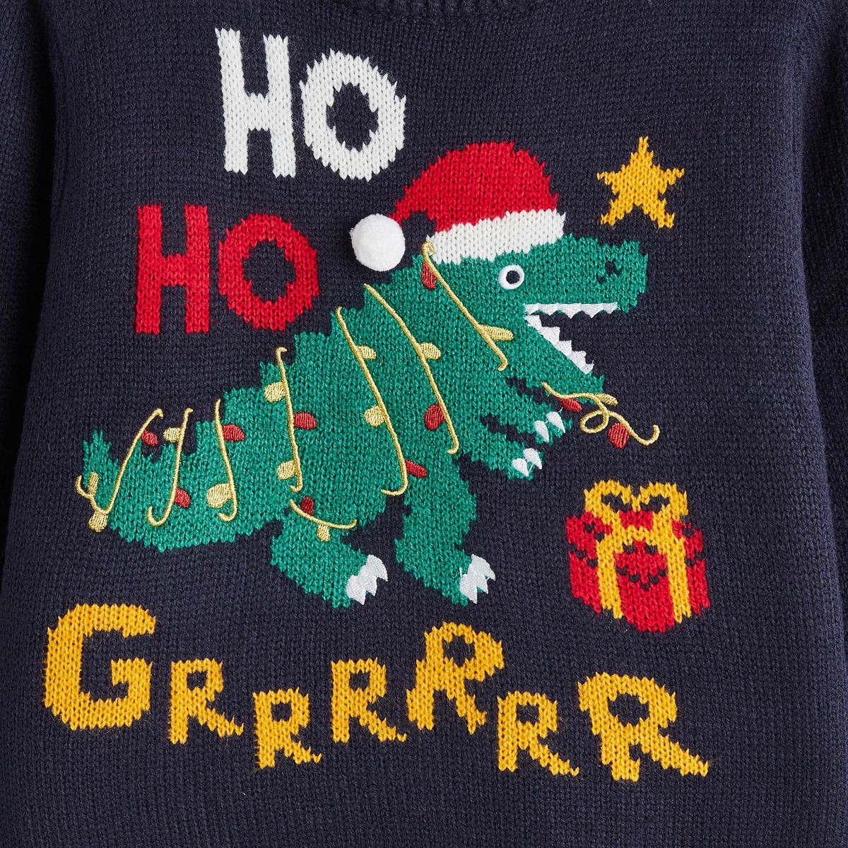 IN EXTENSO Pull de noël dinosaure garçon