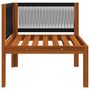 Voir la diapositive 5 : VIDAXL Canape d'angle de jardin avec coussins Bois d'acacia massif