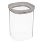 Voir la diapositive 1 : FIVE Bocal en Verre  Hermet  1L Transparent & Beige