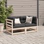 Voir la diapositive 3 : VIDAXL Salon de jardin 2 pcs avec coussins bois de pin massif