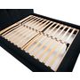 Voir la diapositive 5 : LISA DESIGN Onyx - lit coffre - 180x200 cm - en velours côtelé - sommier inclus