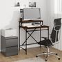 Voir la diapositive 1 : VIDAXL Bureau chene marron 80x50x90 cm bois d'ingenierie et fer