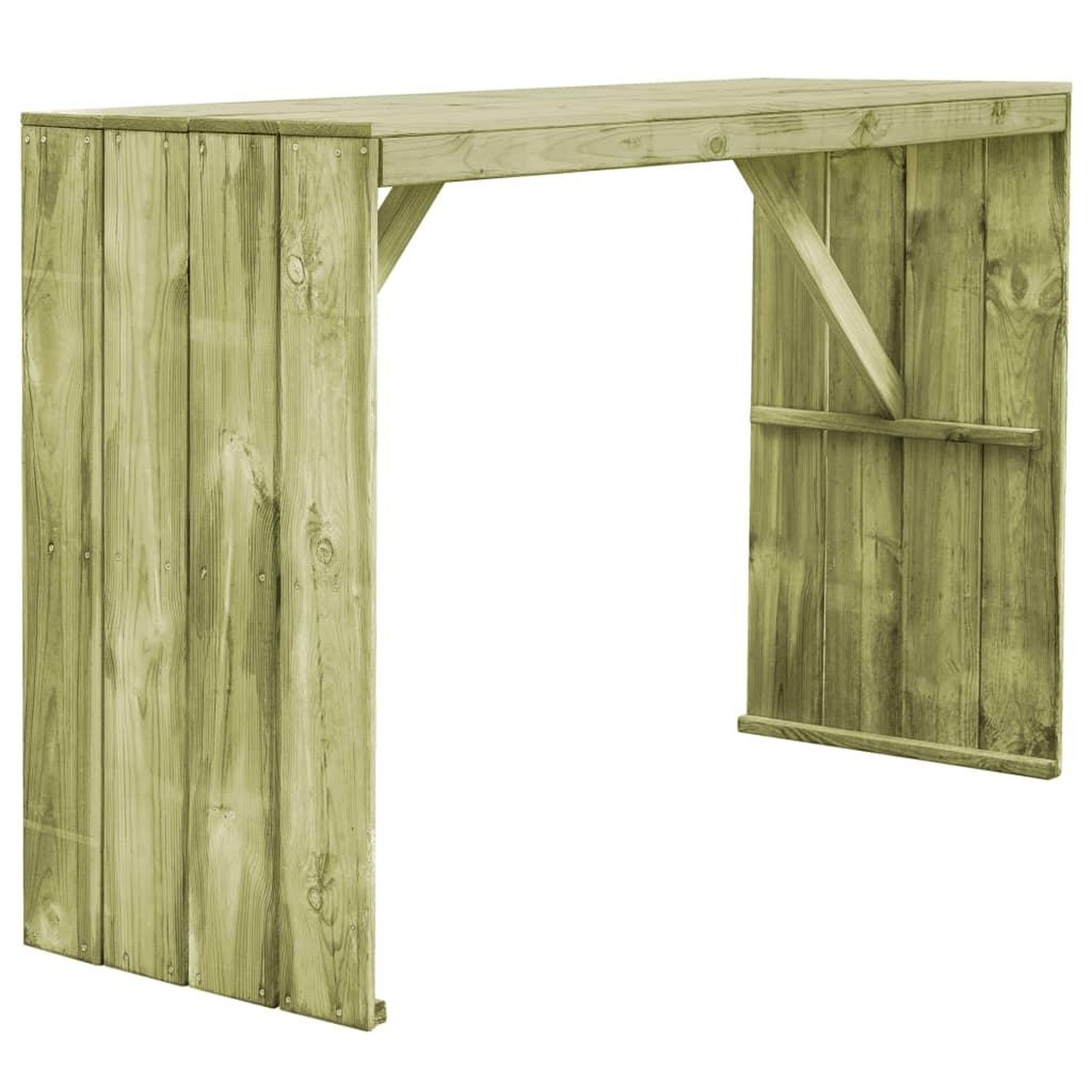 Voir la diapositive 1 : VIDAXL Table de bar 170x60x110 cm Pin impregne