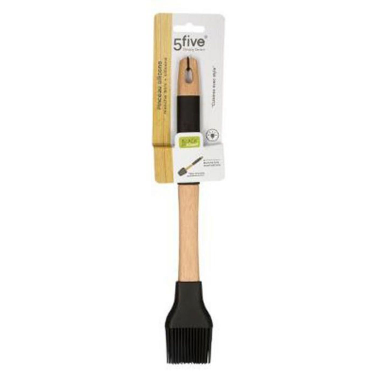 FIVE Pinceau de Cuisine en Bois  Black Wood  32cm Naturel