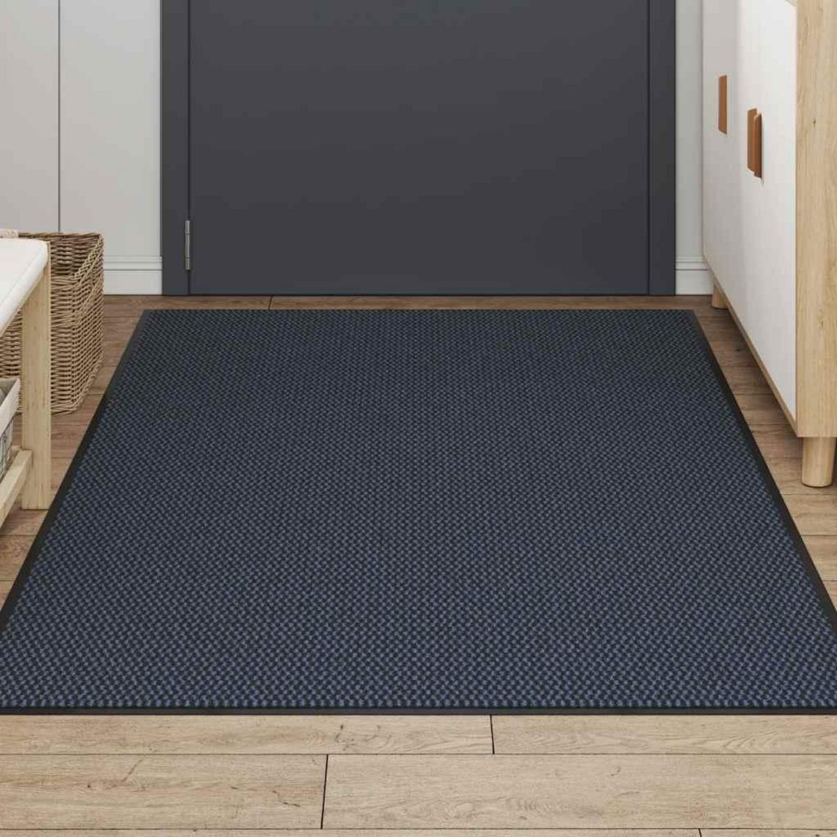 VIDAXL Paillasson bleu 115x200 cm