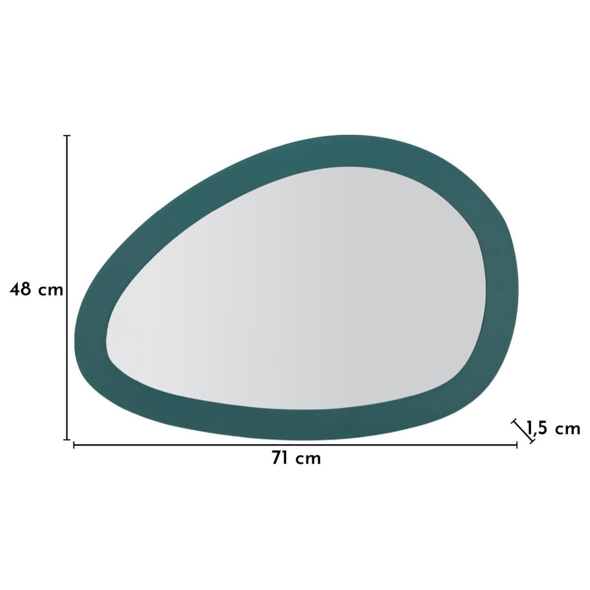 Paris Prix Miroir Mural Design  Saturn  71cm Bleu