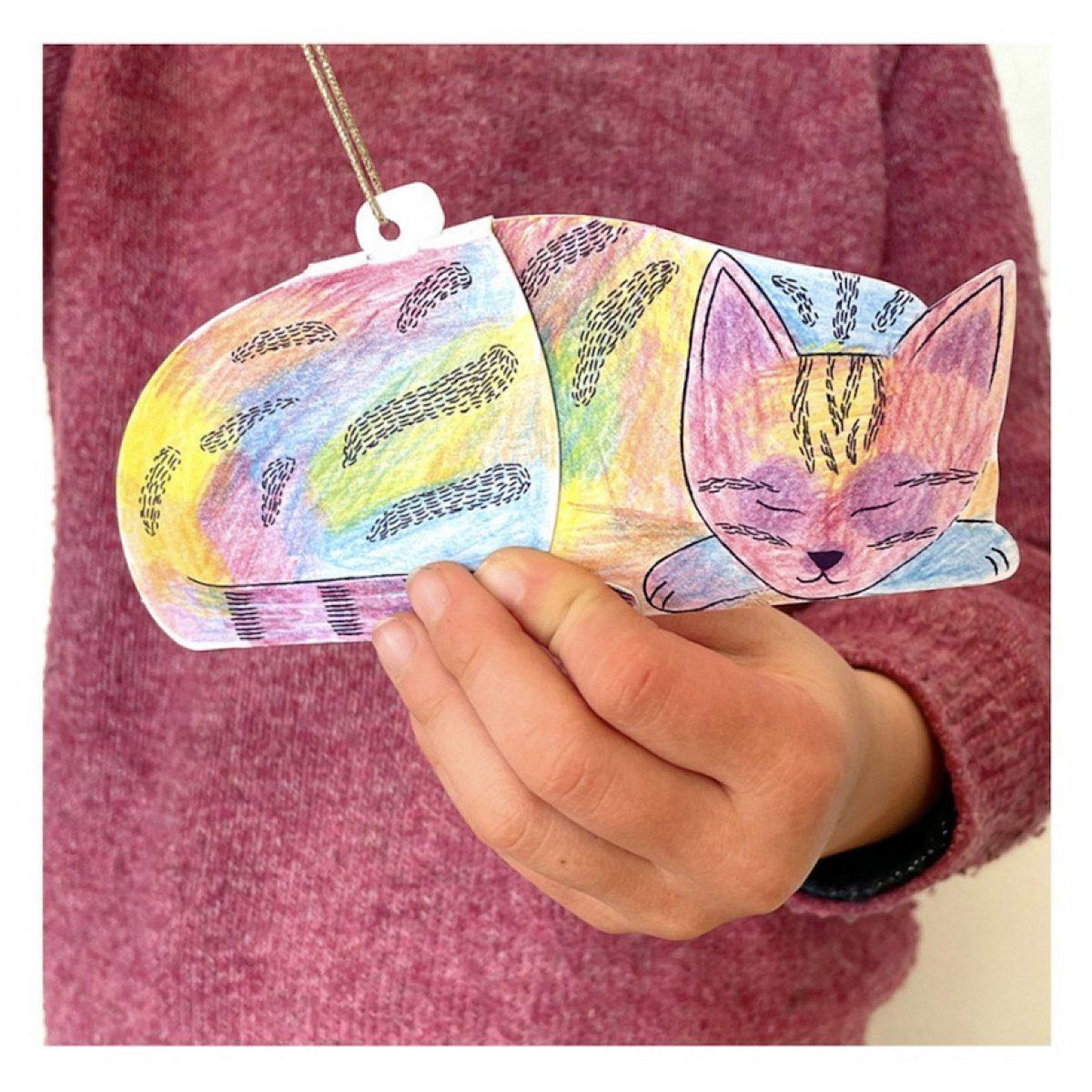 Voir la diapositive 5 : PIROUETTE CACAHOUETE Kit creatif chats a colorier