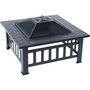 Voir la diapositive 1 : Habitat et Jardin Brasero barbecue 3 en 1 avec couvercle anti braise  Flaméo  - Noir