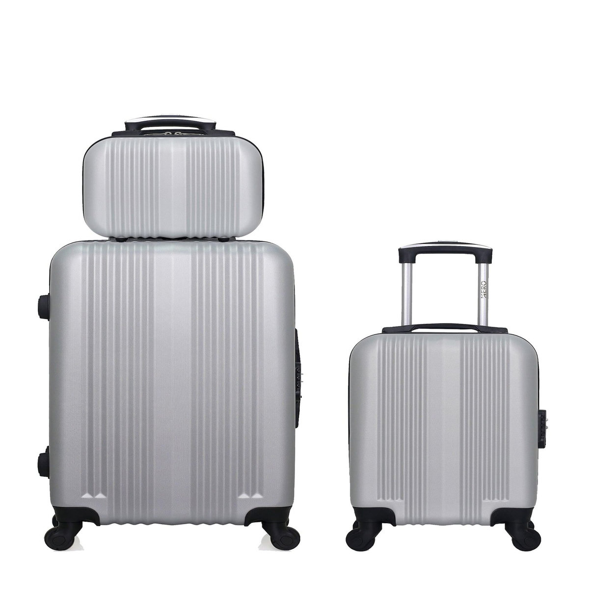 HERO HERO - Lot de 3 - Valise Weekend, valise cabine XXS et vanity LIPARI