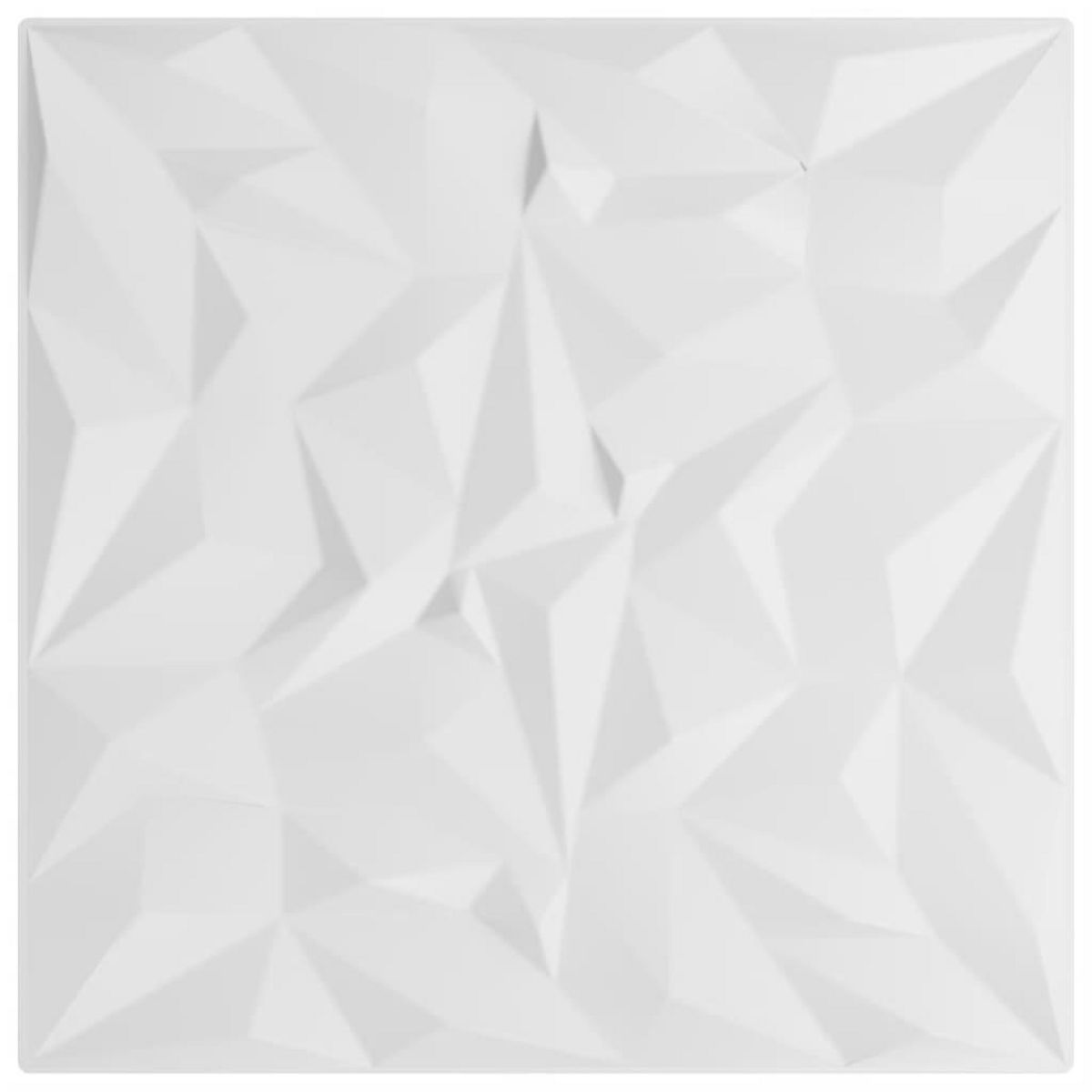 VIDAXL Panneaux muraux 48 pcs blanc 50x50 cm XPS 12 m² amethyste