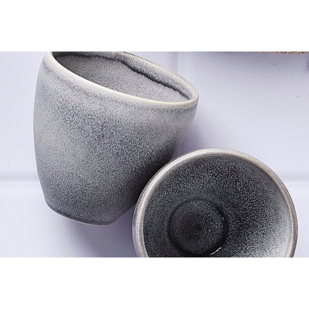 BJORN Tasse STONE 15cl - 6 pièces - Gris lune