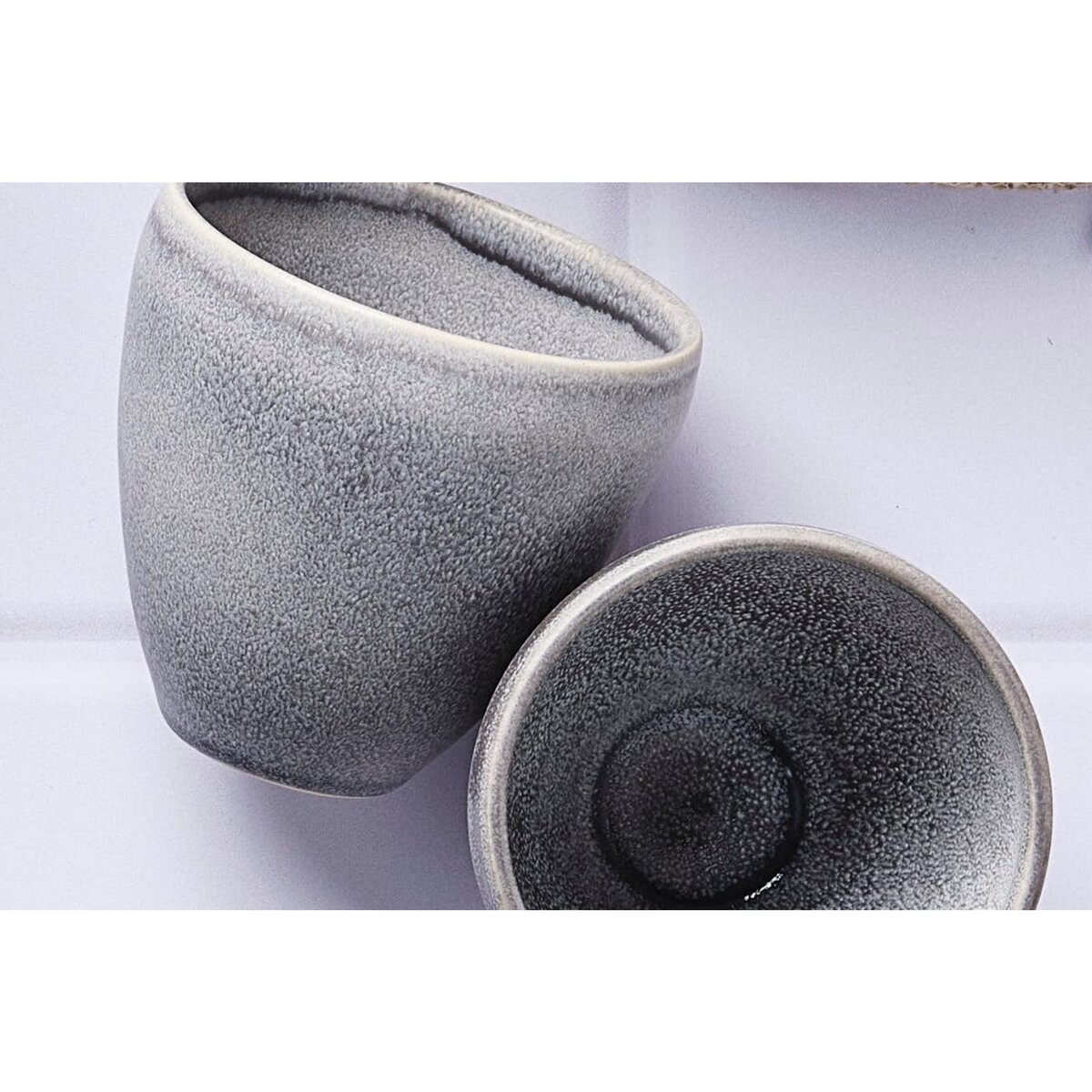 BJORN Tasse STONE 15cl - 6 pièces - Gris lune
