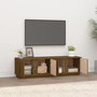 Voir la diapositive 3 : VIDAXL Meuble TV Marron miel 140x40x40 cm Bois de pin massif